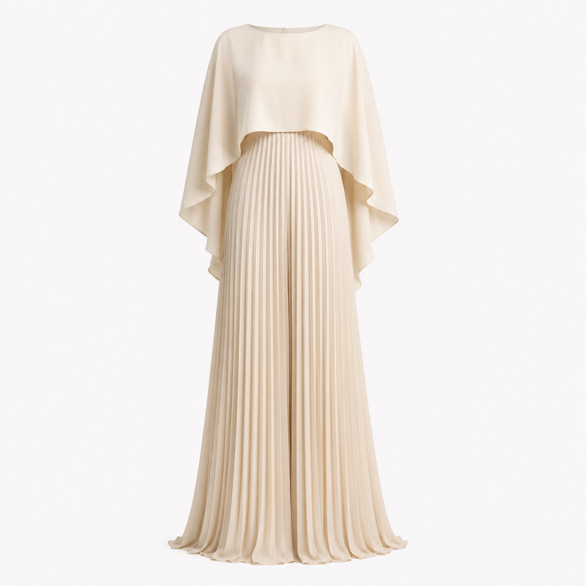 Eloise | Cape Pleated Maxi Dress Wedding